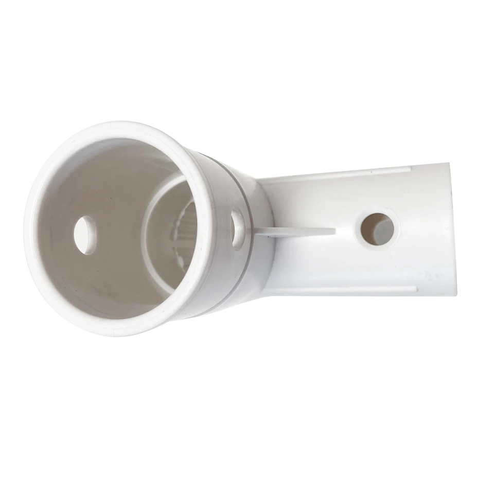 Flexible Pan Connector | 40mm White/Blue Tee Joint | 90/180 Degree 3-Way - Thumbnail 6