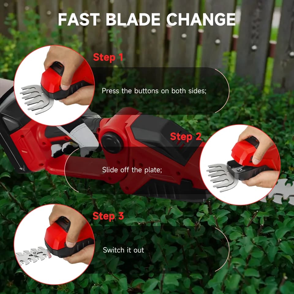 Cordless Hedge Trimmer | For Milwaukee 18V Battery (Body Only) | Garden Tools - Thumbnail 7