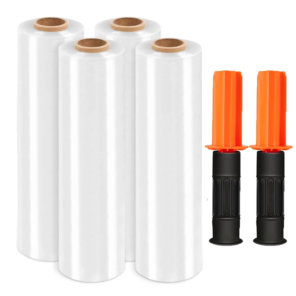 Heavy-Duty Pallet Wrap | 60 Gauge Strength | 15 x 1000ft Roll for Packing