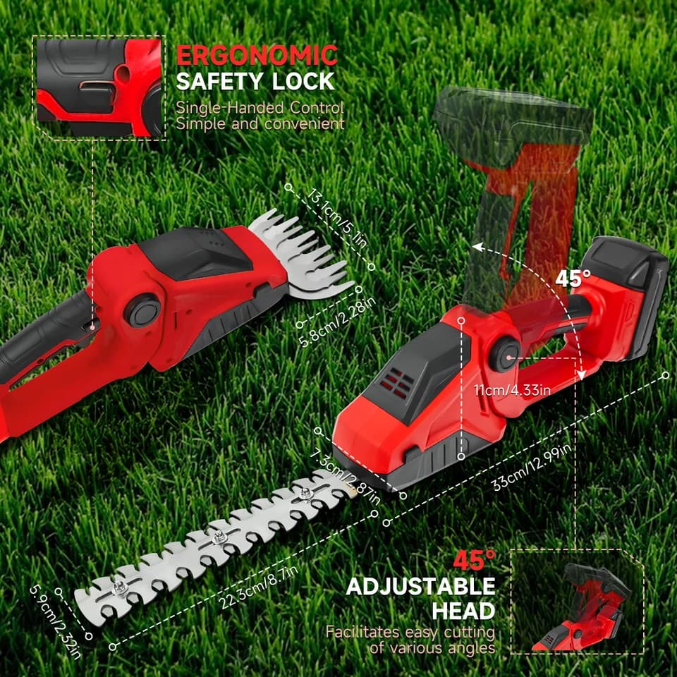 Cordless Hedge Trimmer | For Milwaukee 18V Battery (Body Only) | Garden Tools - Thumbnail 4