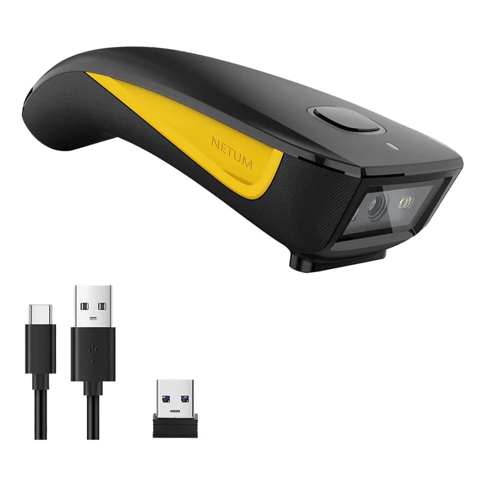 NETUM C750 Bluetooth Barcode Scanner | Pocket 2D 1D QR | Industrial Use - Thumbnail 2