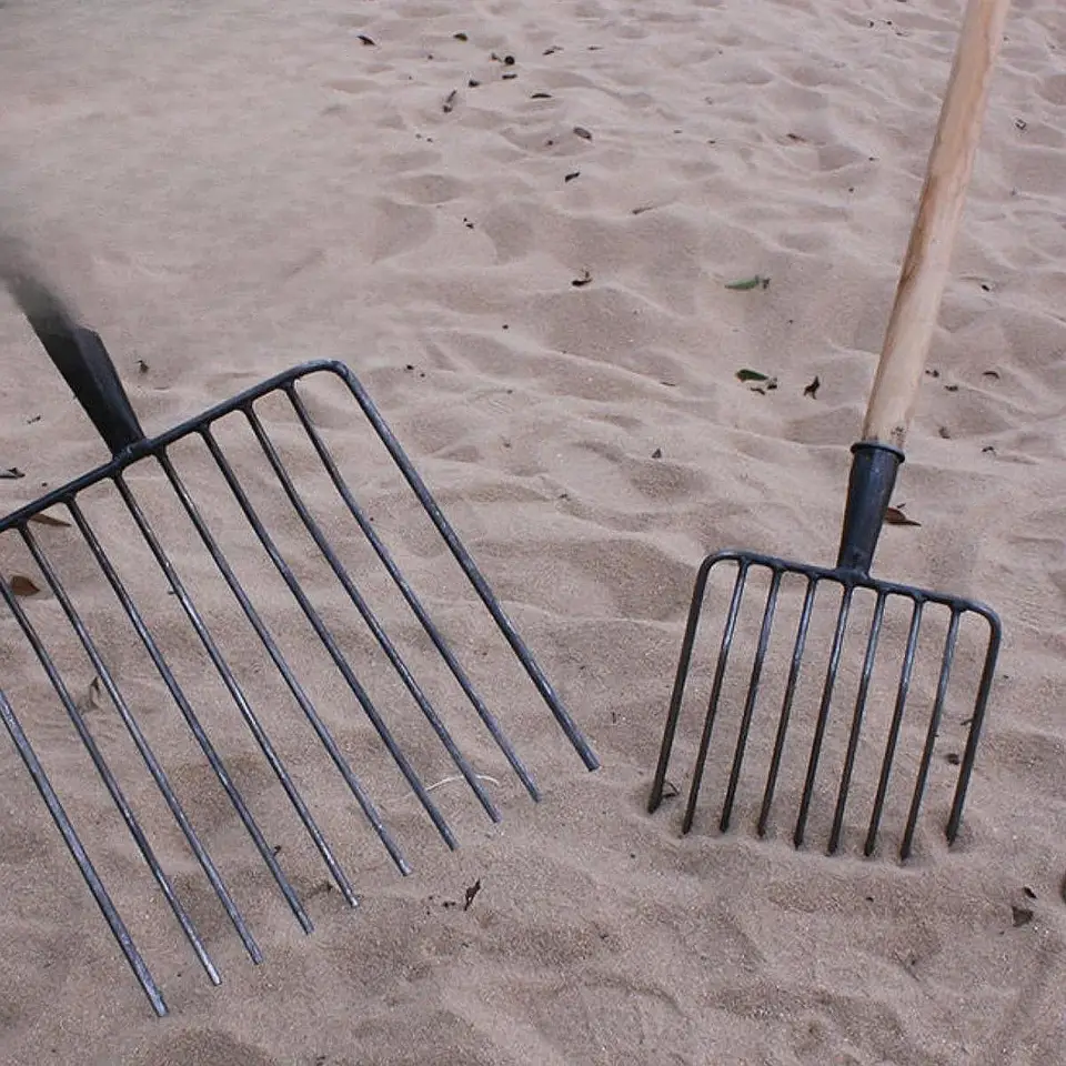 Manure Fork Head | 9 Teeth Steel | Agricultural & Road Maintenance - Thumbnail 2