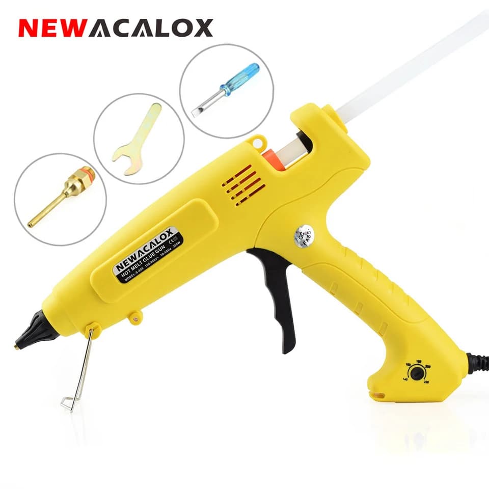 NEWACALOX 300W Glue Gun | Temp Regulating, 11mm Sticks | Industrial/DIY Use - Thumbnail 3
