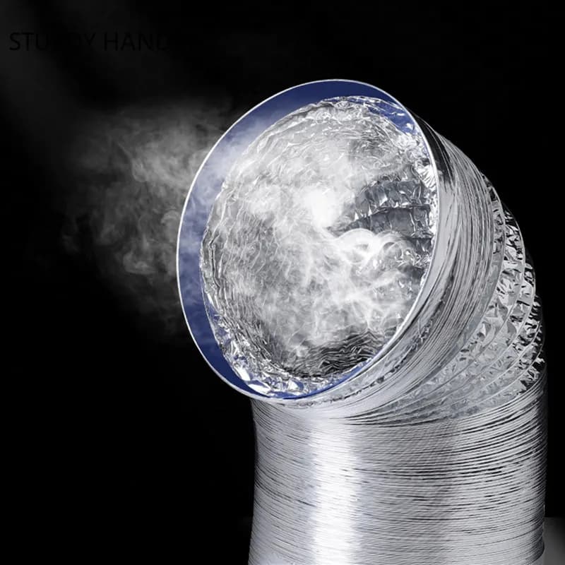 Aluminium Flexible Soffit Vent Hose | Fireproof Exhaust Ducting | Universal HVAC Pipe - Thumbnail 5