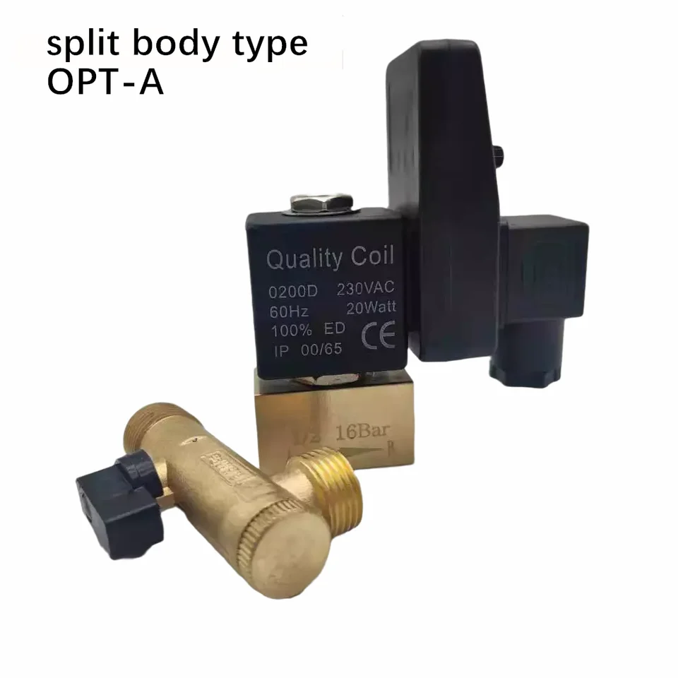 1/2" Electronic Lockshield Valve | Air Compressor Drain | 220V - Thumbnail 2