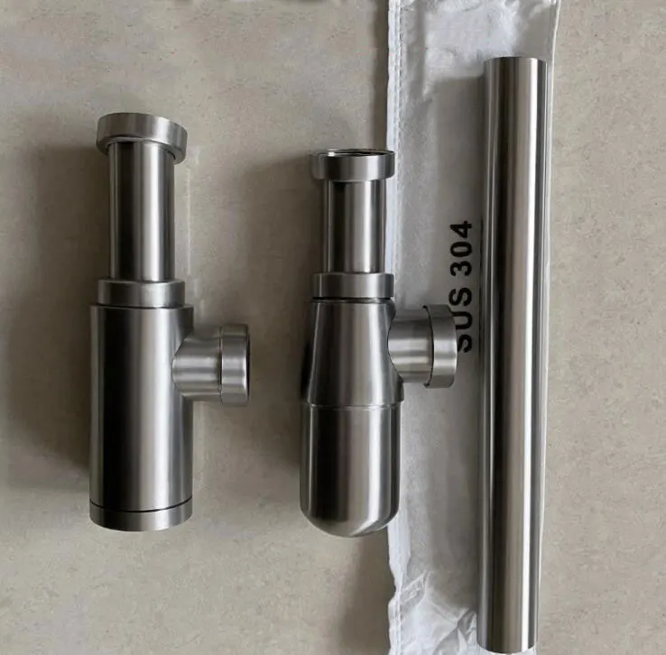 Bottle Trap Waste | SUS304 Stainless Steel P-Trap | Pop-Up Drain AG-027 - Thumbnail 4