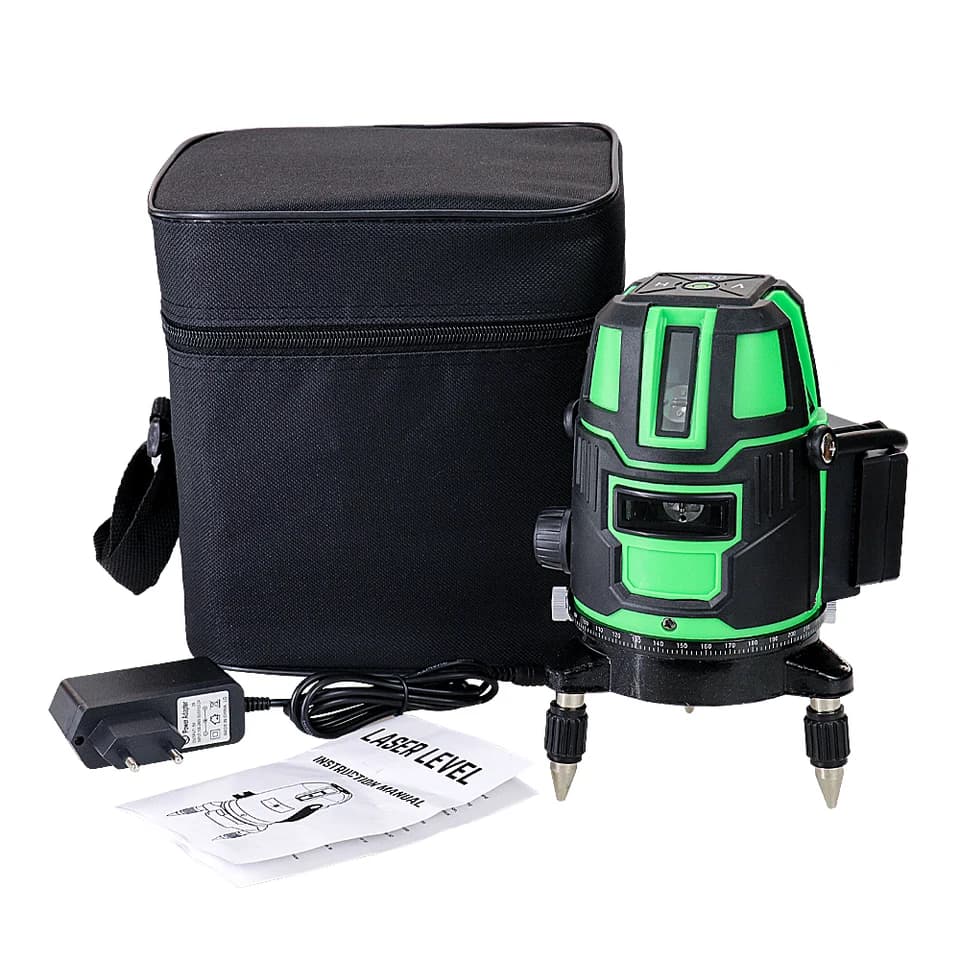 360° Green Laser Level | 5/3/2 Line Self-Levelling | Horizontal & Vertical - Thumbnail 6