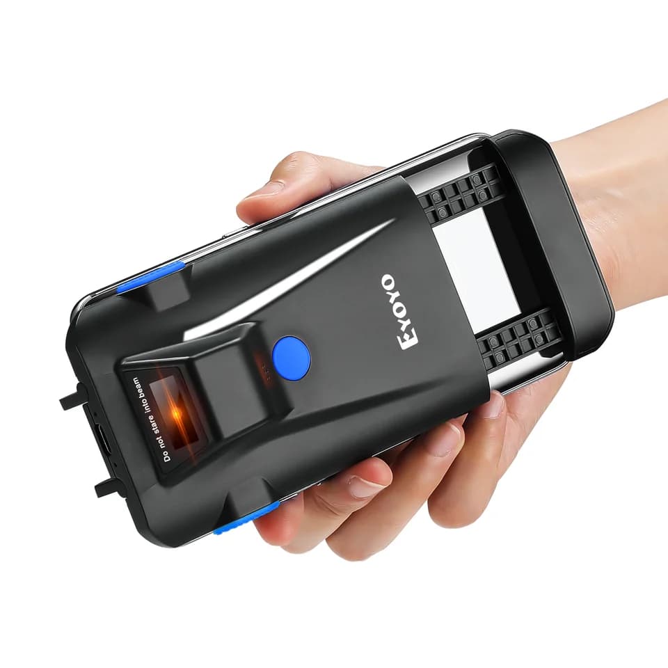 Eyoyo 2D Barcode Scanner | Phone Back Clip Bluetooth | 1D 2D QR for Android/iOS - Thumbnail 2