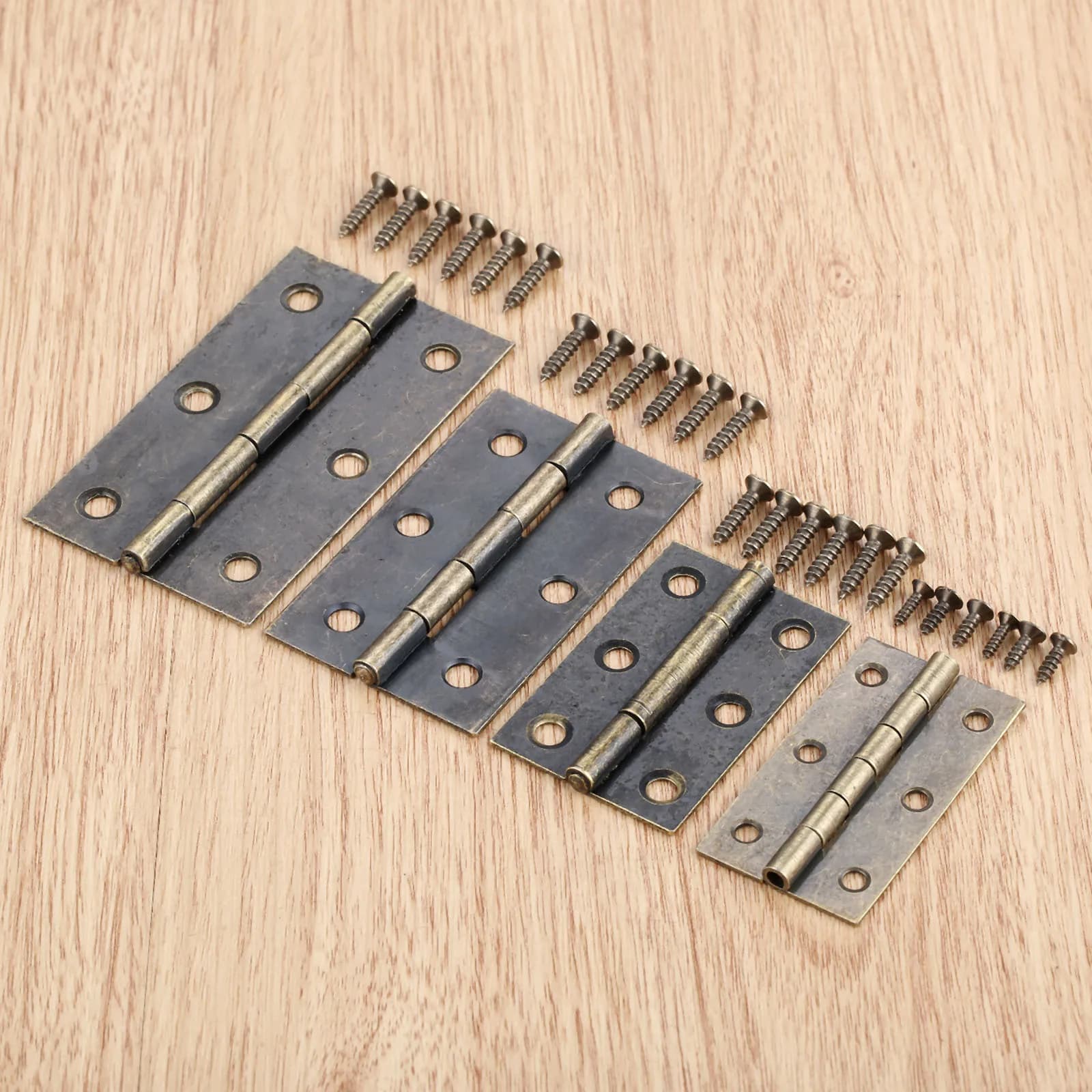 Cabinet Hinges | 2-Piece Vintage Butt Hinge | Decorative Jewelry & Wood Box Hardware - Thumbnail 2