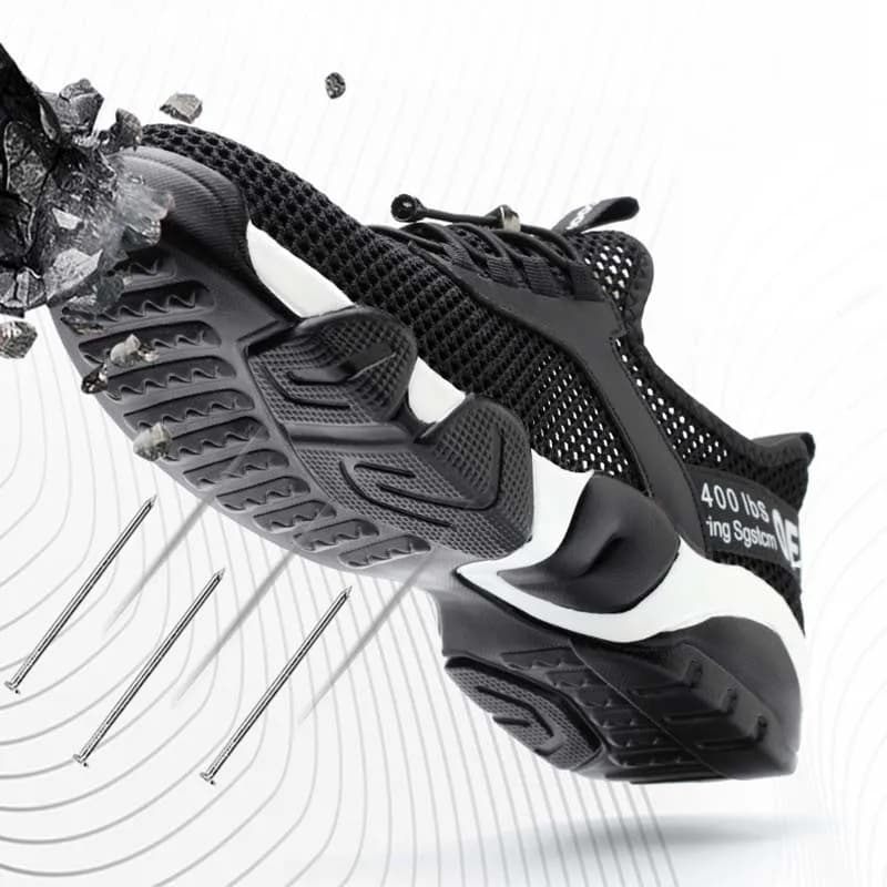 Toe Cap Safety Boots | Lightweight Breathable Work Sneaker | Puncture-Proof - Thumbnail 4