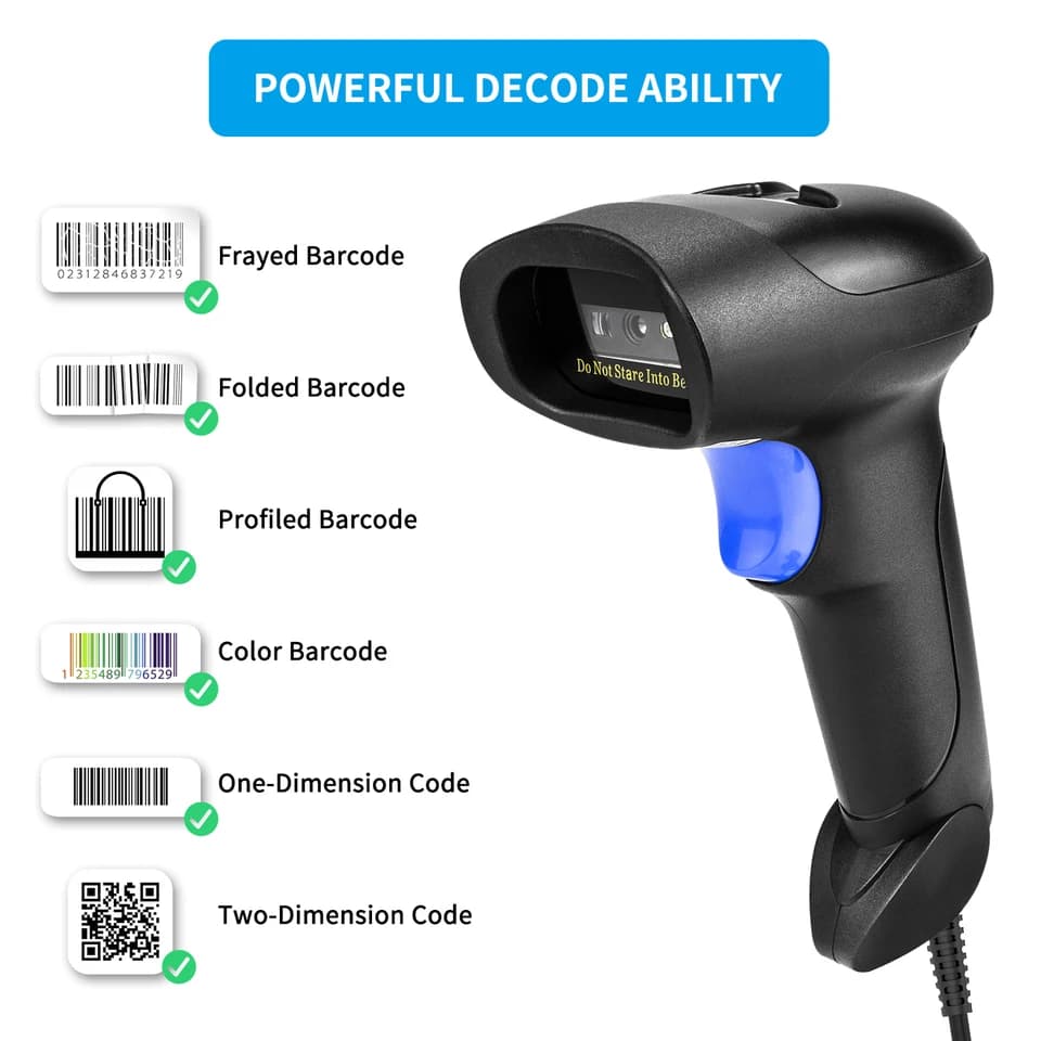 NETUM L8 Wireless 2D Barcode Scanner | L5 Wired 1D/2D QR Reader | For Inventory & POS - Thumbnail 6