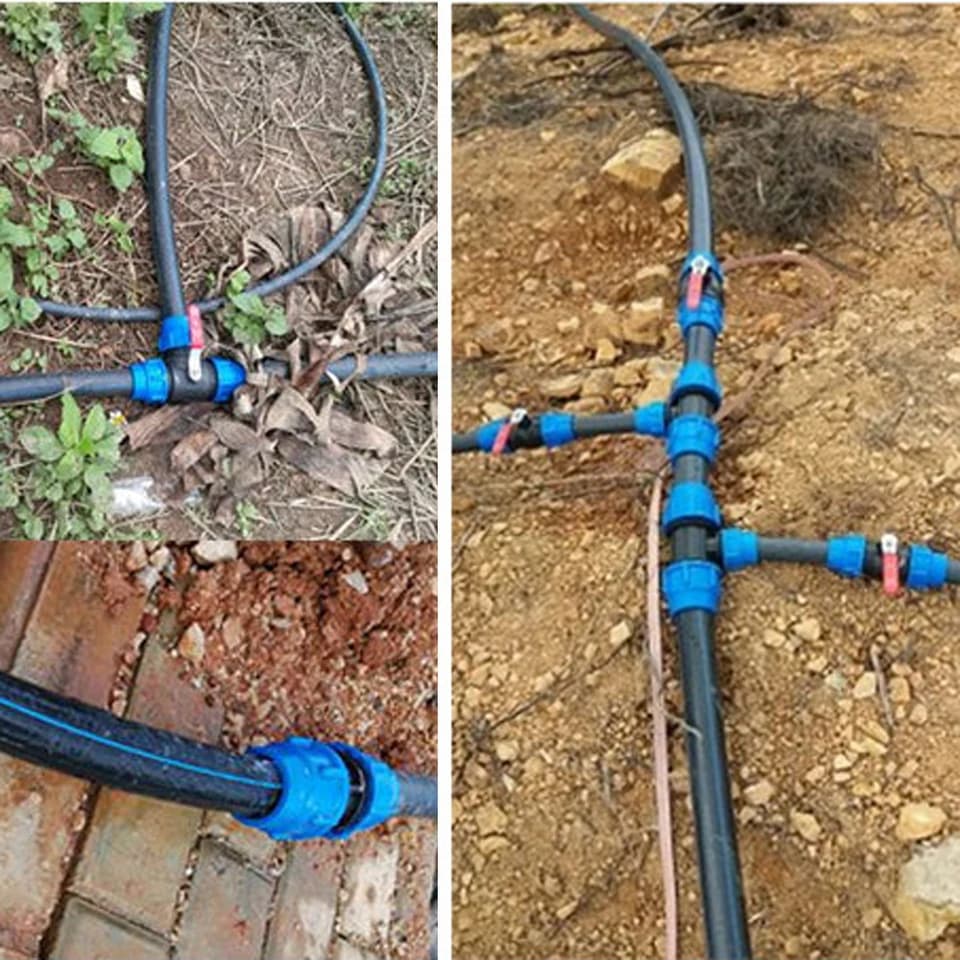 Multi-Size PVC PE Tap Flexible Connector | Quick Valve Splitter | Irrigation Pipe Fittings - Thumbnail 5