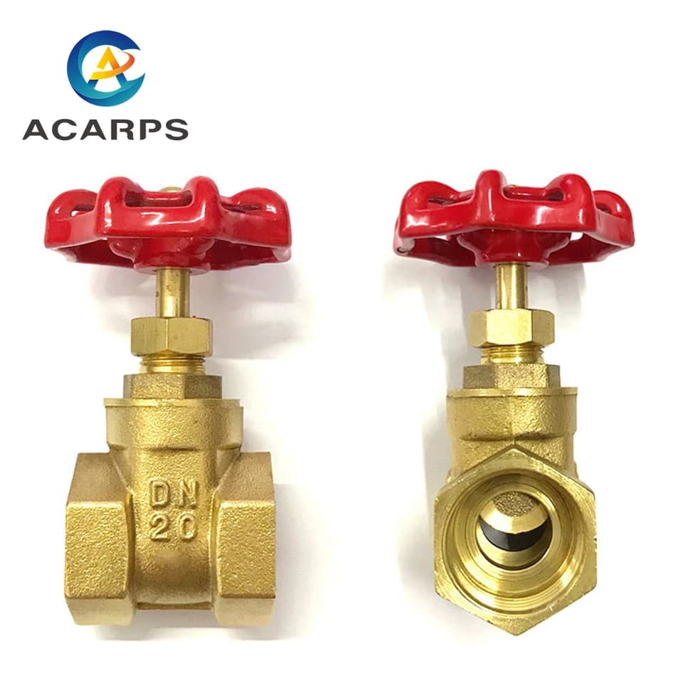 Brass Gate Valve Gate | DN15-25 Internal Thread | 1/4" to 1" Water Valve - Thumbnail 4