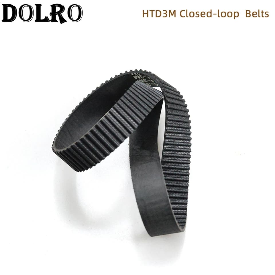 HTD 3M Timing Belt | 216-243mm Length, 6-20mm Width | Rubber Closed Loop - Thumbnail 5