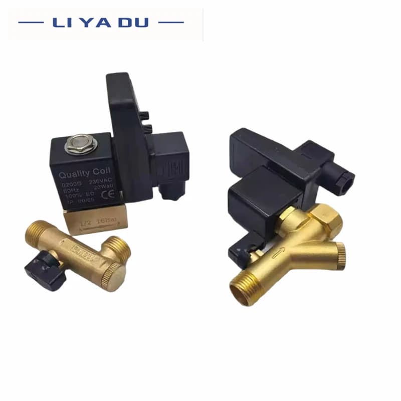 1/2" Electronic Lockshield Valve | Air Compressor Drain | 220V - Thumbnail 3
