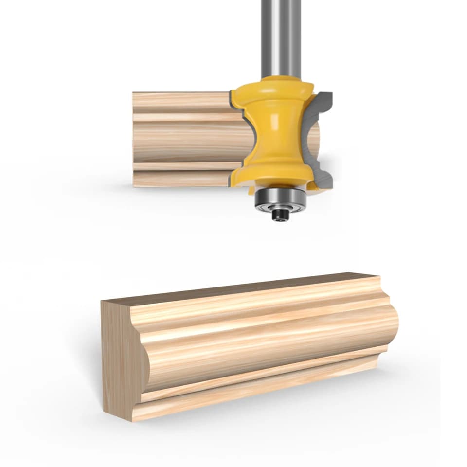 Concave Radius Router Bit | Convex Column Moulding | Woodworking Cutter MC03006 - Thumbnail 6