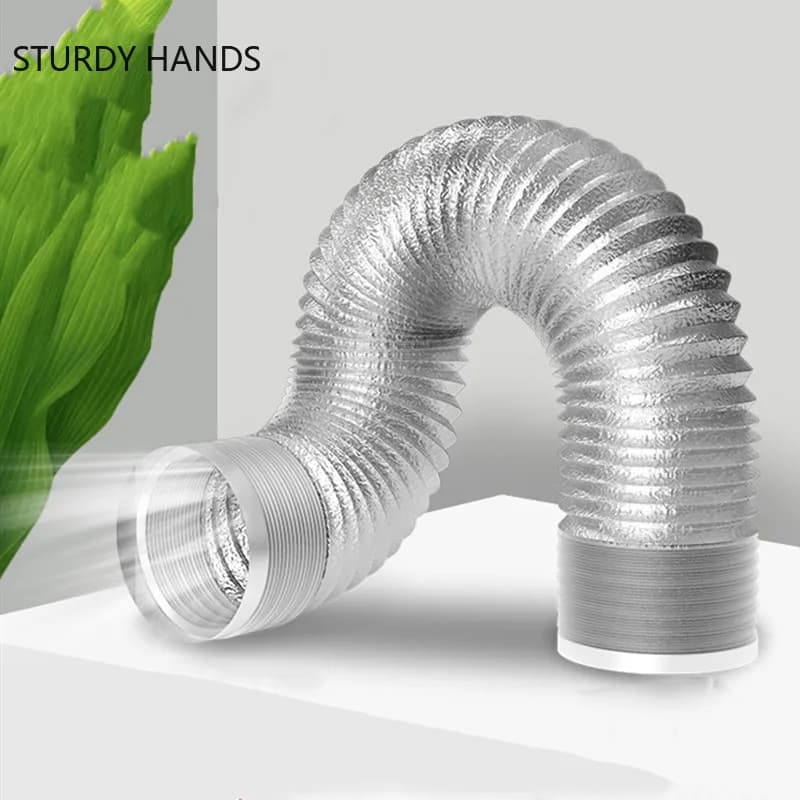 Aluminium Flexible Soffit Vent Hose | Fireproof Exhaust Ducting | Universal HVAC Pipe - Thumbnail 3