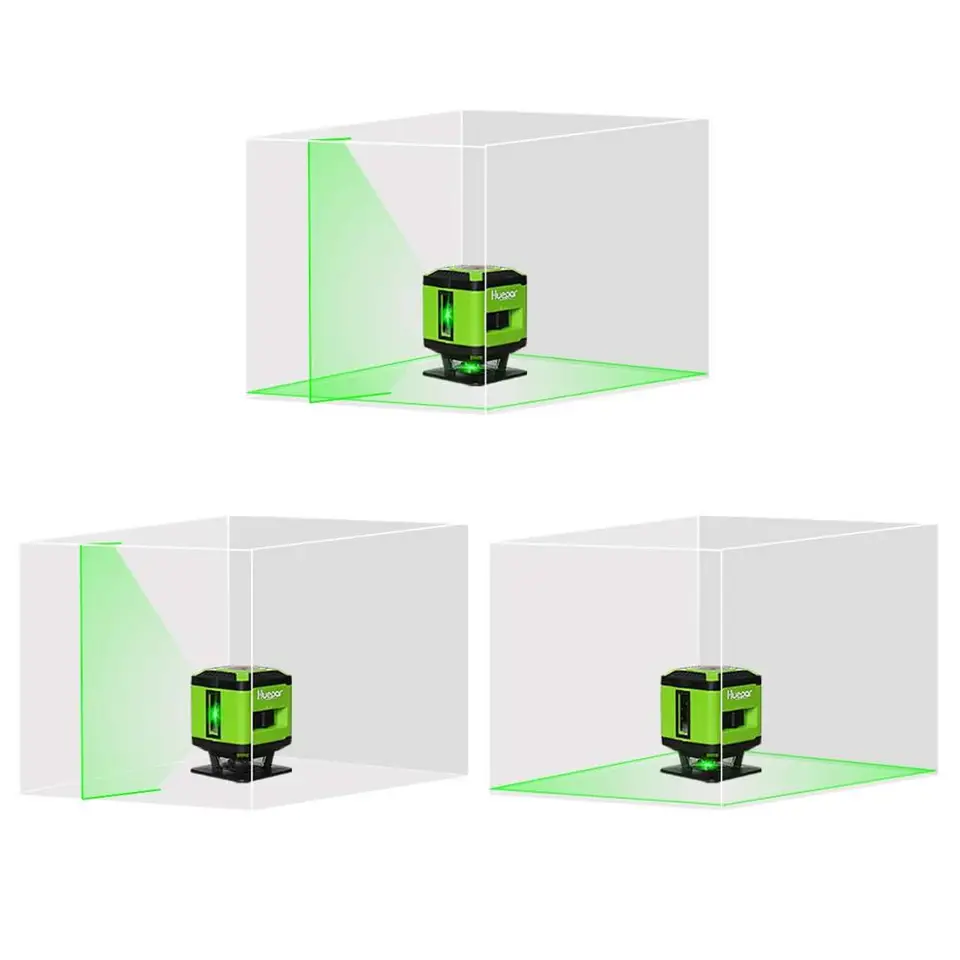 Huepar FL360G Laser Level | 360° Horizontal Line | Tile & Flooring Layout - Thumbnail 3