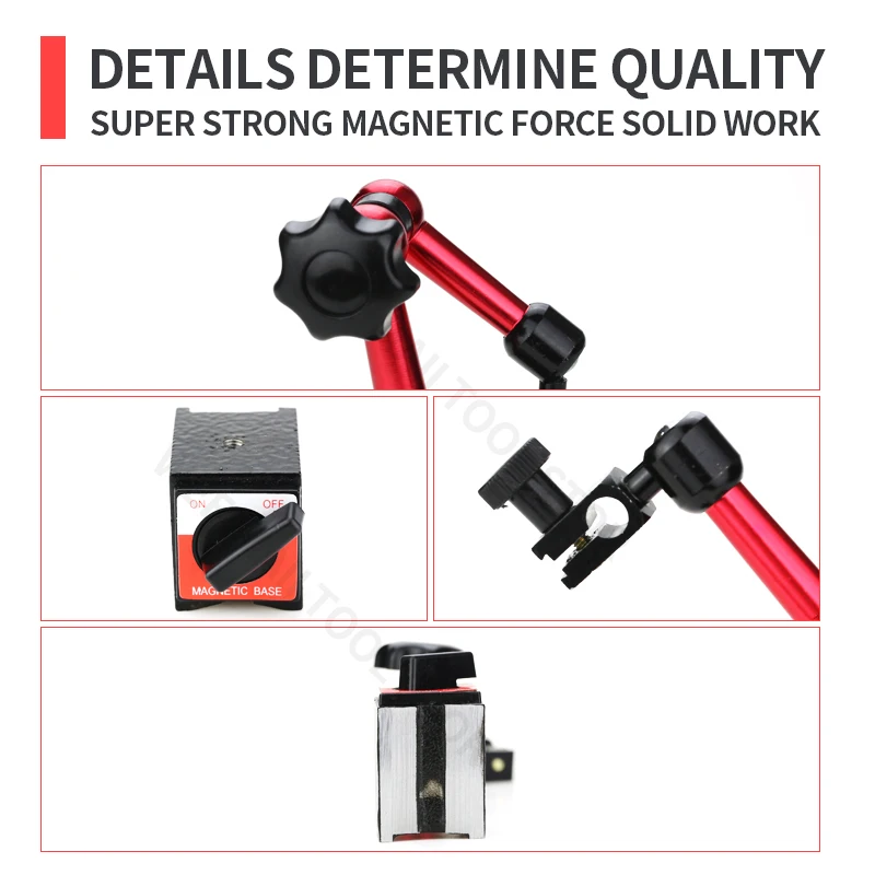 Dial Test Indicator Magnetic Stand | Universal Holder | Bore Gauge Measurement - Thumbnail 6