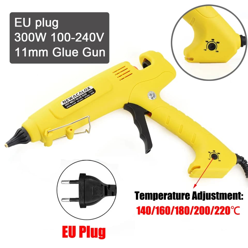 NEWACALOX 300W Glue Gun | Temp Regulating, 11mm Sticks | Industrial/DIY Use - Thumbnail 2