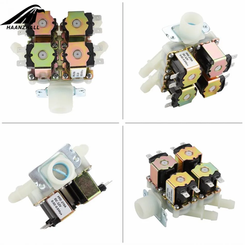 Flush Valve in Toilet | 1-in-4-Out Drain Solenoid | G3/4 12V/24V - Thumbnail 5