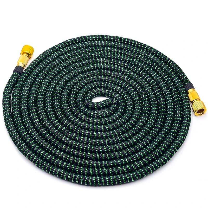 Expandable Garden Hose, coiled on a white background.
