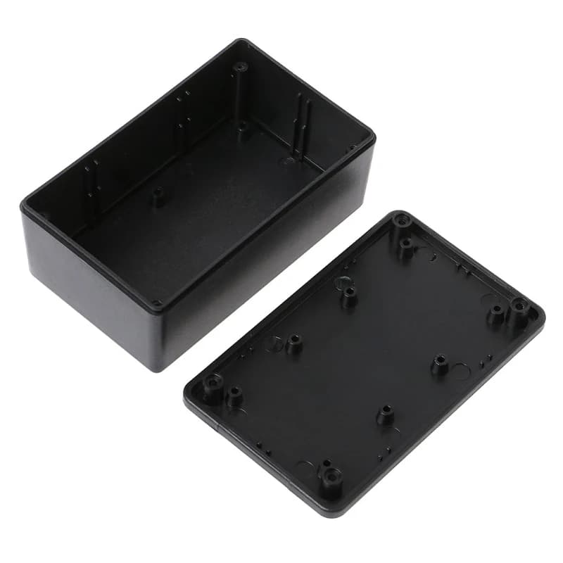 Dustproof Electrical Junction Box Black Waterproof Plastic Electric Project Junction Box ABS Plastic Instrument Case
