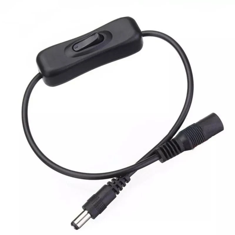 On/Off Switch Extension Cable | 5.5x2.1mm DC Plug | 30cm for LED Strips & Low-Voltage Lighting - Image 1