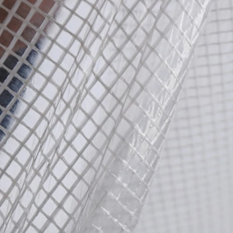Clear PVC Tarpaulin | Heavy Duty Weatherproof | Garden & Greenhouse Cover - Thumbnail 6