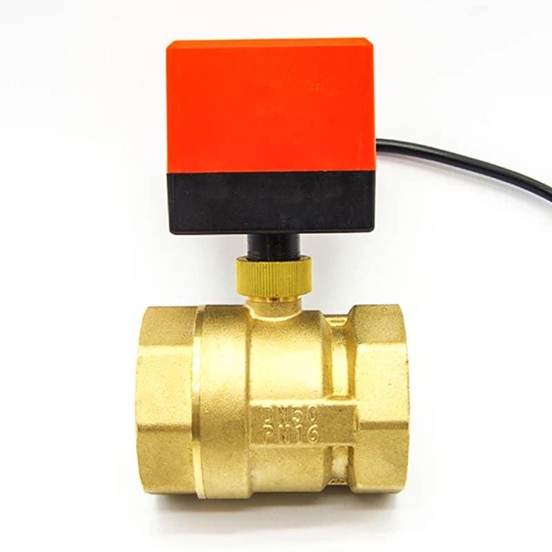 Motorised Brass Flush Valve | 1/2" - 2" 220V/12V/24V | 3-Wire 2-Point Control - Thumbnail 7