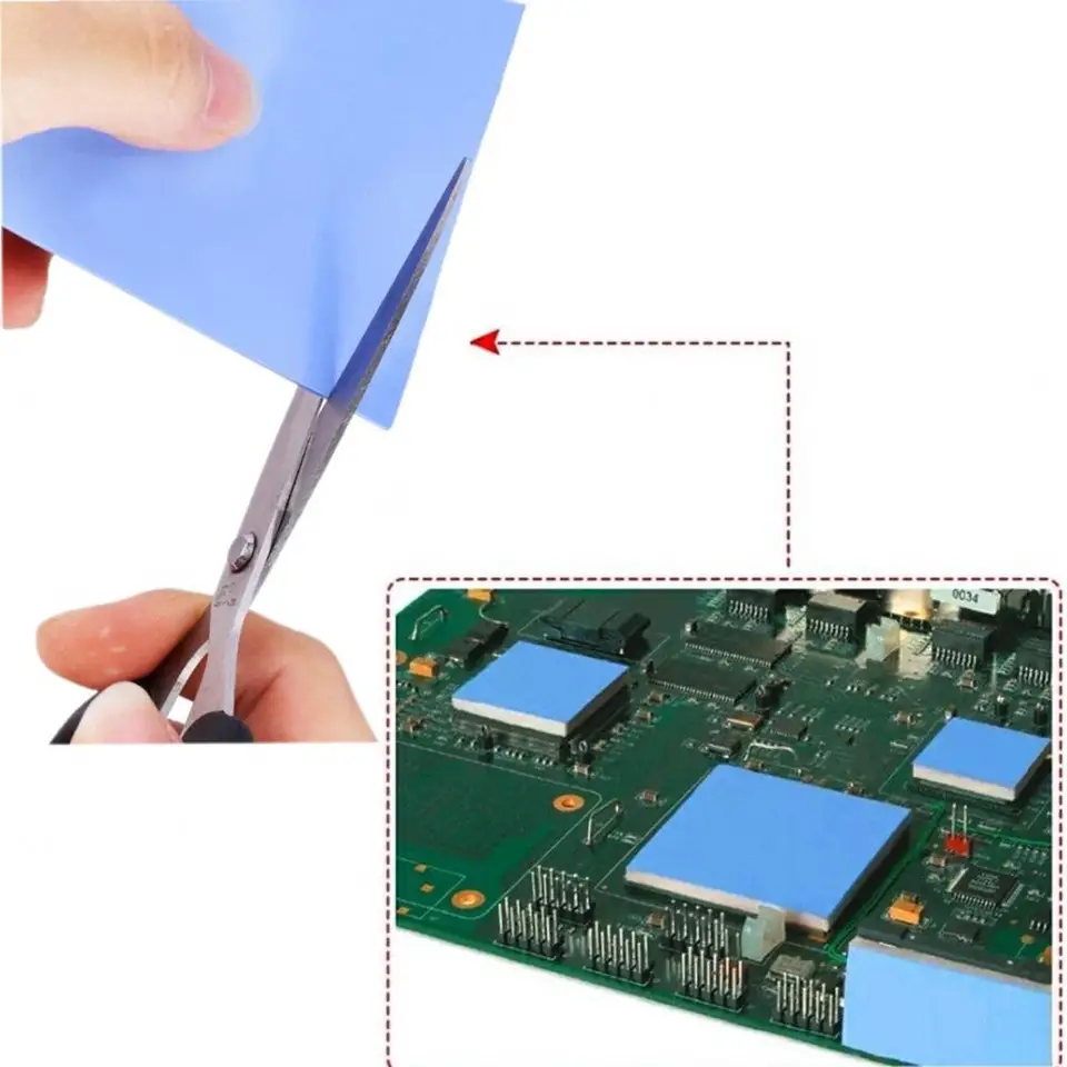 Thermal Base Layer Pads | 100x100mm Mixed Thickness | Cooling Conductive Silicone - Thumbnail 4