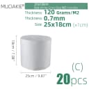25x18cmx20pcs