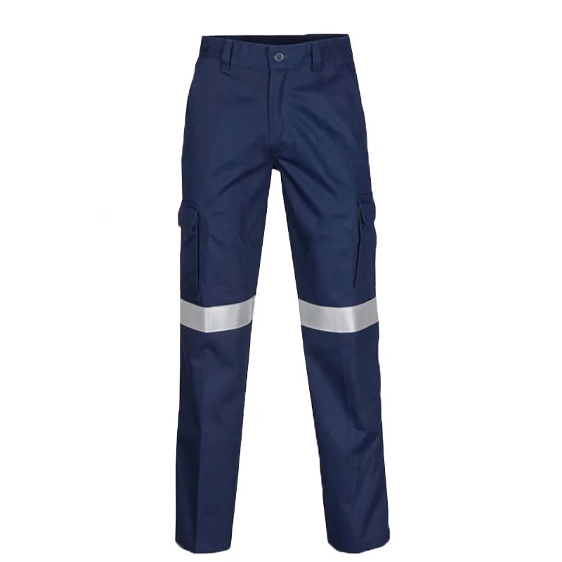 Hi Vis Trousers | Cotton Workwear with Reflective Tape | Men's Site Trousers - Thumbnail 5