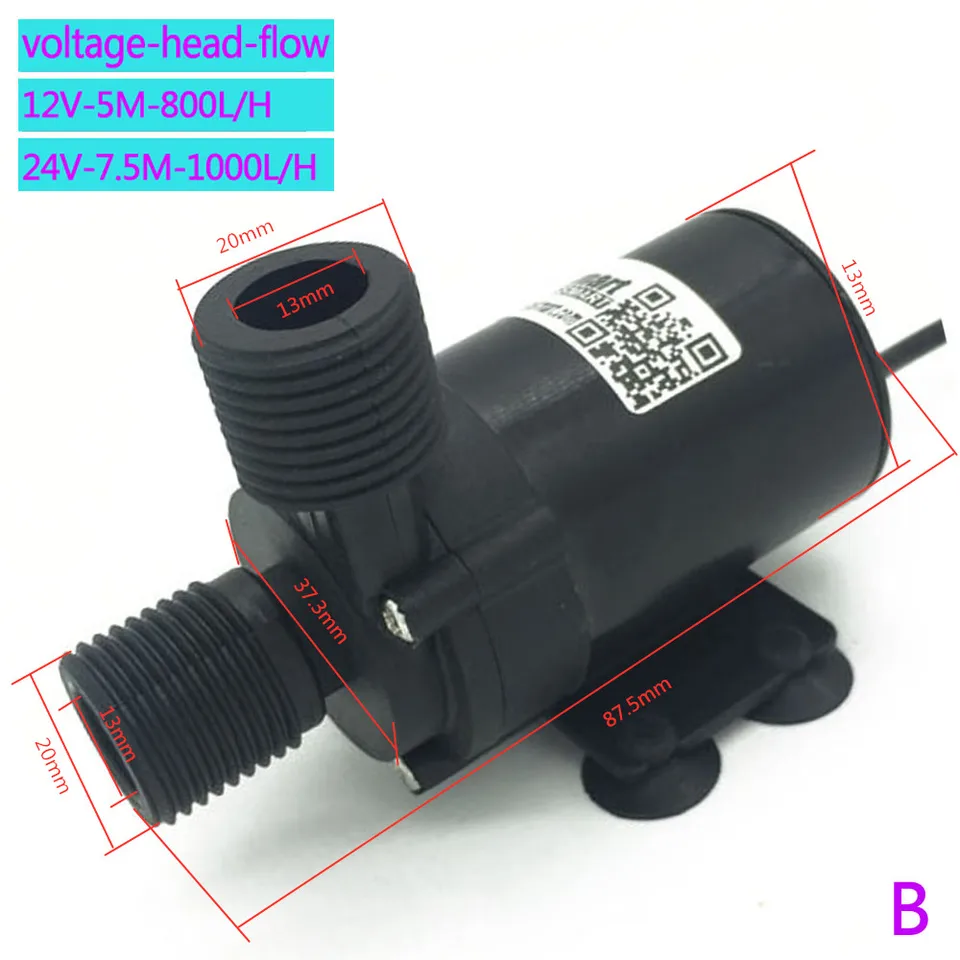 Condensate Pump | 800-1000L/H 12/24V DC | 5-7.5m Submersible - Thumbnail 5