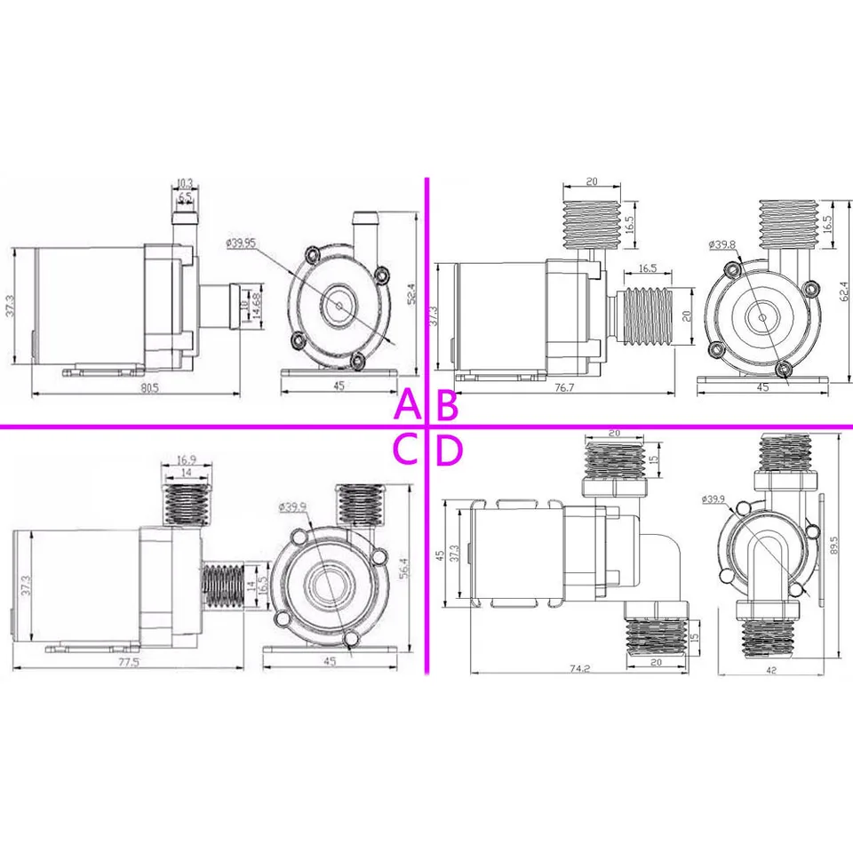 Condensate Pump | 800-1000L/H 12/24V DC | 5-7.5m Submersible - Thumbnail 8