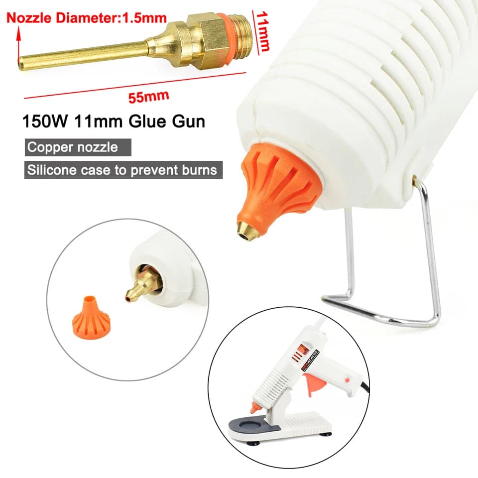 NEWACALOX Glue Gun | 220V, 7/11mm Sticks | Home & Industrial Use - Thumbnail 4