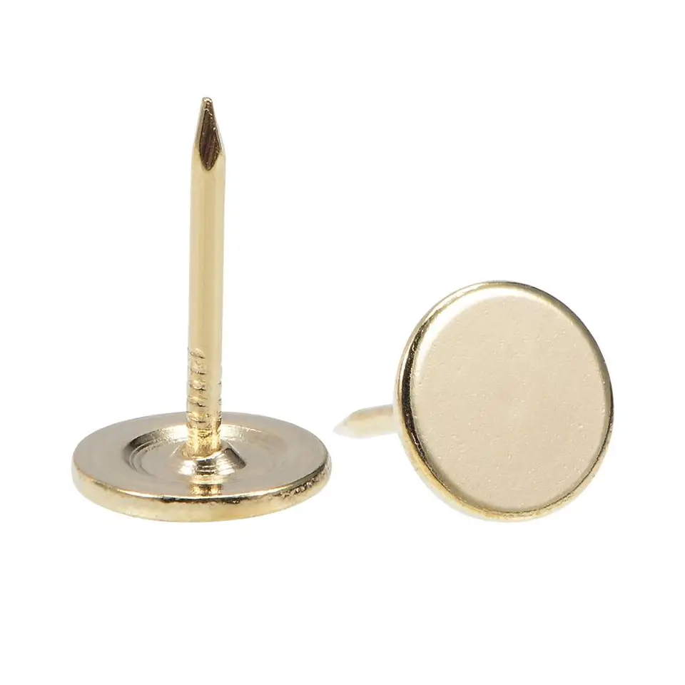 Upholstery Tacks Screwfix | 11x17mm Flat Head Nails | Silver/Gold/Bronze Tone - Thumbnail 5