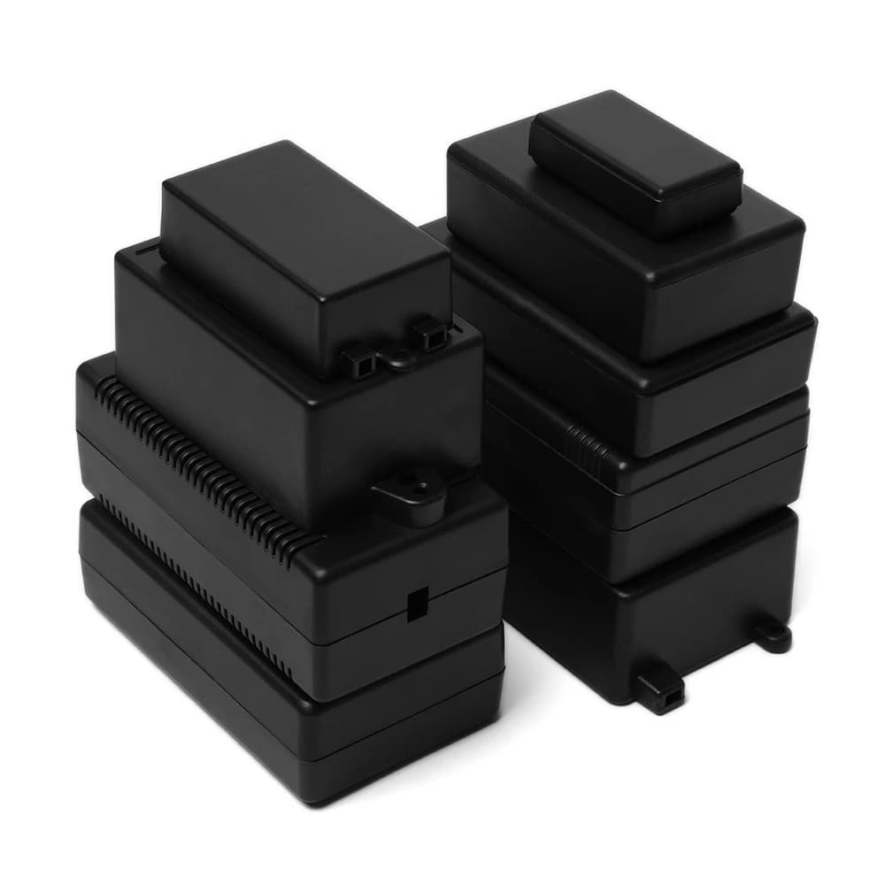 1PC Electronic Project Box ABS Plastic Waterproof Cover Project Enclosure Boxes Black Instrument Case Electric Supplies 2021 Hot - Image 1