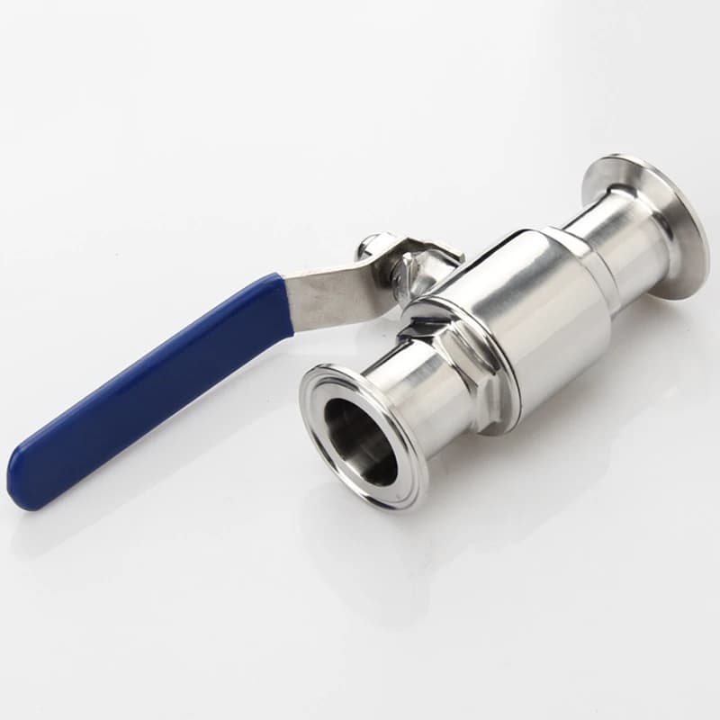 Stainless 304 Steel 2-Way Ball Valve | Tri-Clamp 50.5/64mm | Homebrew/Dairy - Thumbnail 2
