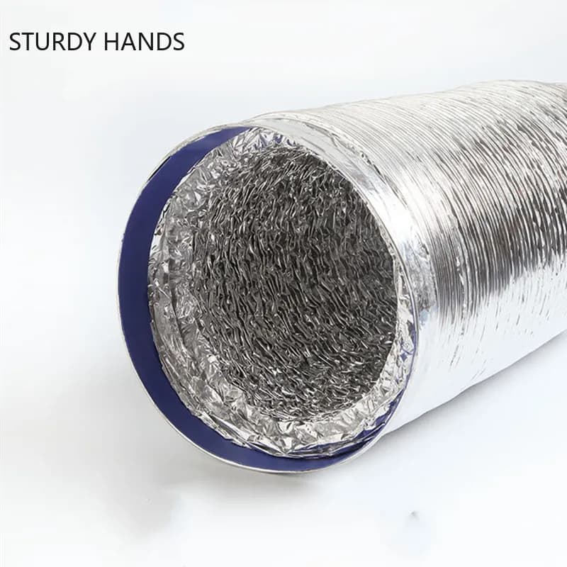 Aluminium Flexible Soffit Vent Hose | Fireproof Exhaust Ducting | Universal HVAC Pipe - Thumbnail 2