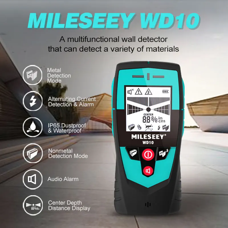 Mileseey Stud Finder | Large Area Sensor | Metal & Wire Detector - Thumbnail 3