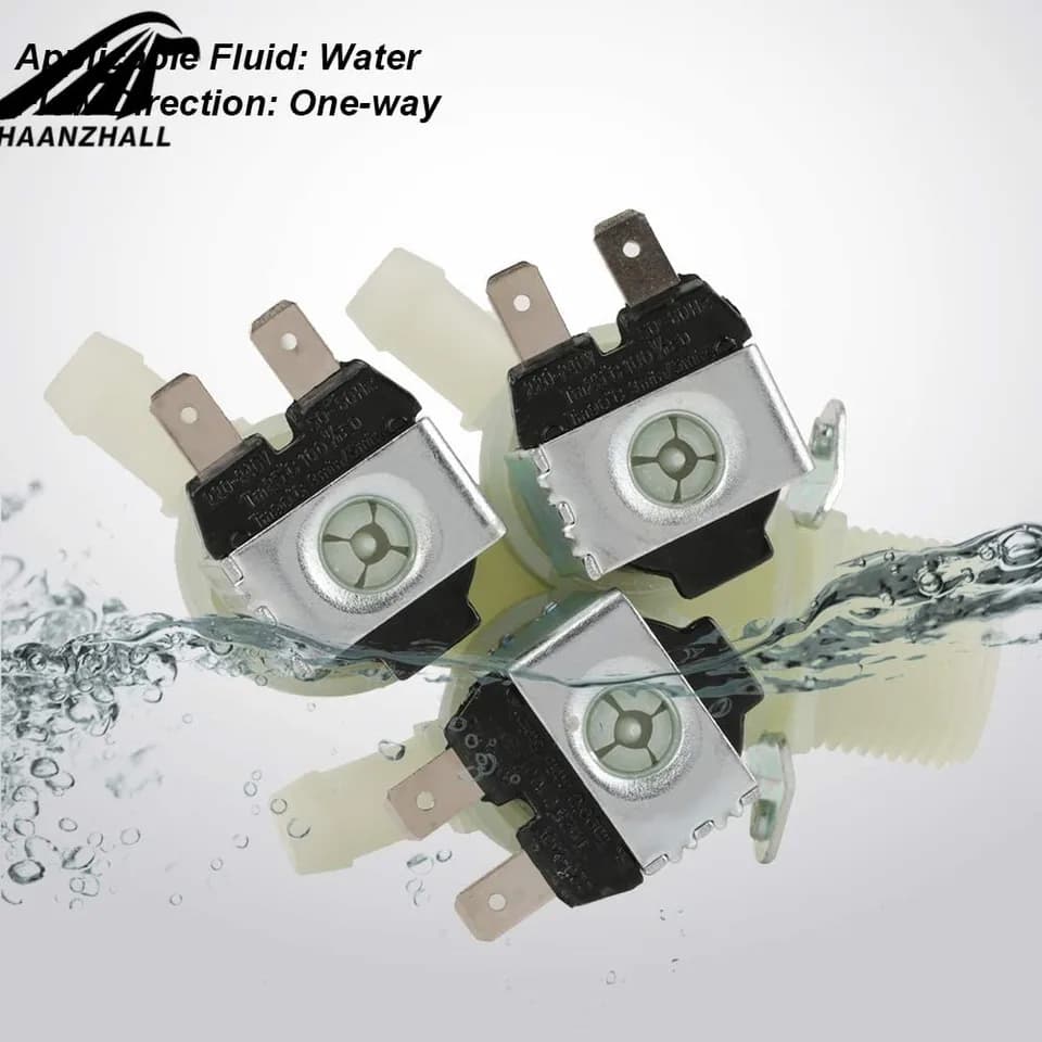 Electric Solenoid Valve 3-Way | NC 220V G3/4" Water Inlet | Washing Machine - Thumbnail 5