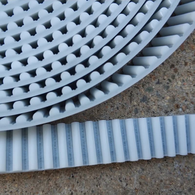 HTD8M Timing Belt 20m x 10mm | White PU Steel Core | Open Ended Pitch 8mm - Thumbnail 4