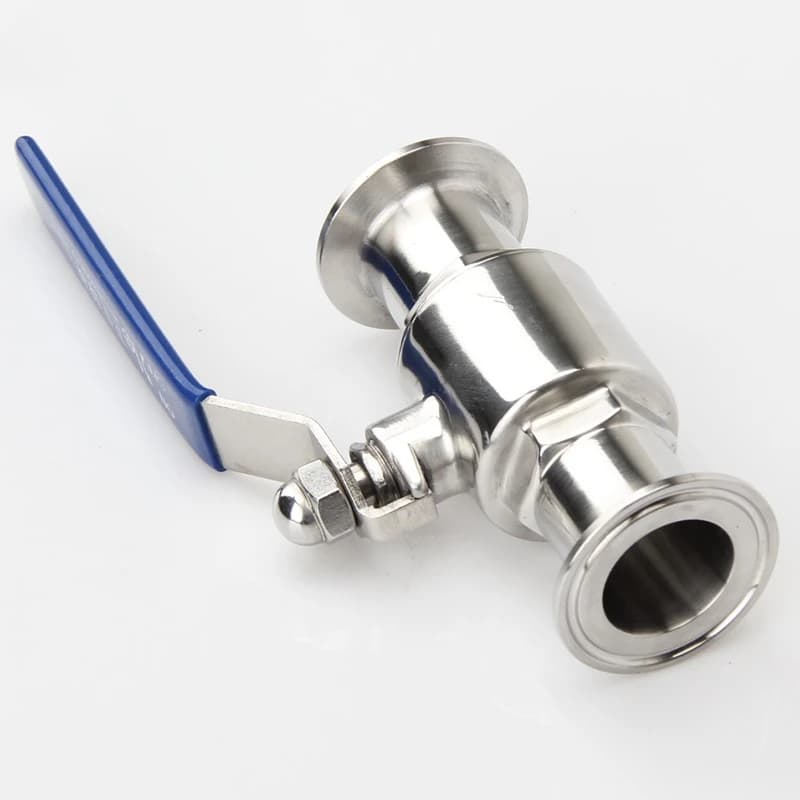 Stainless 304 Steel 2-Way Ball Valve | Tri-Clamp 50.5/64mm | Homebrew/Dairy - Thumbnail 4
