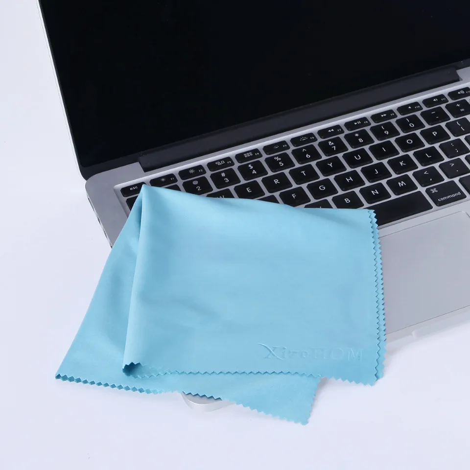 Microfiber Cloths for Glass Cleaning (40x40cm) | 4 Pack Lint-Free | Eyeglass & Lens Cleaner - Thumbnail 5