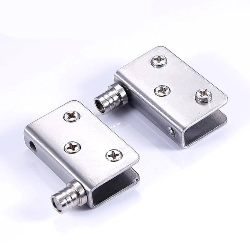 Glass Pivot Gate Hinges | Stainless Steel for 5-8mm Glass | Cabinet Door
