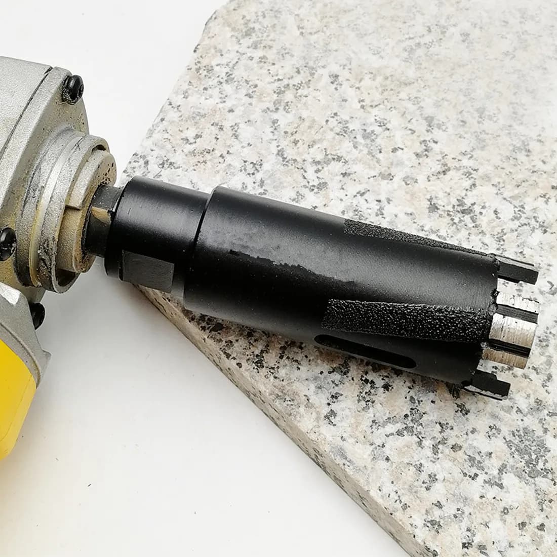BRSCHNIT diamond core drill bit for tile, a 100-150mm diameter hole saw for cutting ceramic, granite, and porcelain.