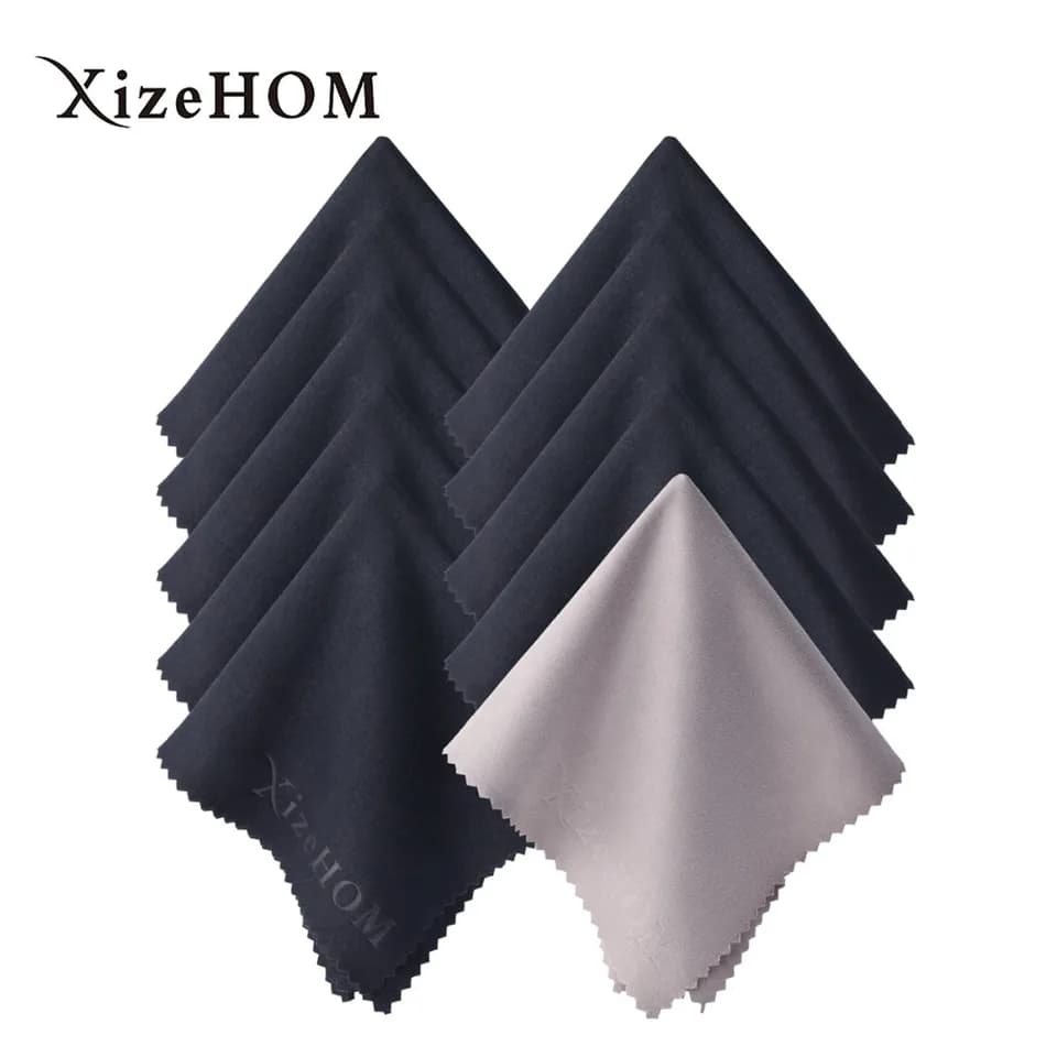 Microfiber Cloths for Glass Cleaning | 10 Pack Eyeglass Wipes | 15x18cm - Thumbnail 3