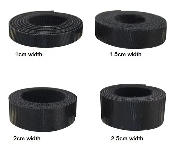 Hook and Loop Tape | 5m Black Back-to-Back | Cable Tidy Straps - Thumbnail 3