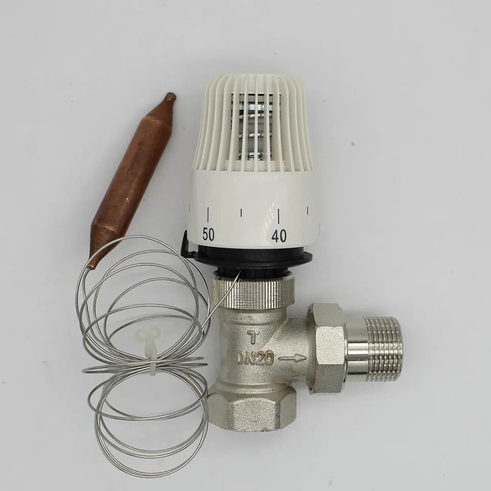 Thermostatic Radiator Valve M30x1.5 | 30-70°C Control | 2-Way Angle - Thumbnail 2